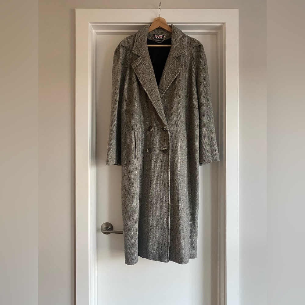 Vintage Wool Herringbone NYG Coat